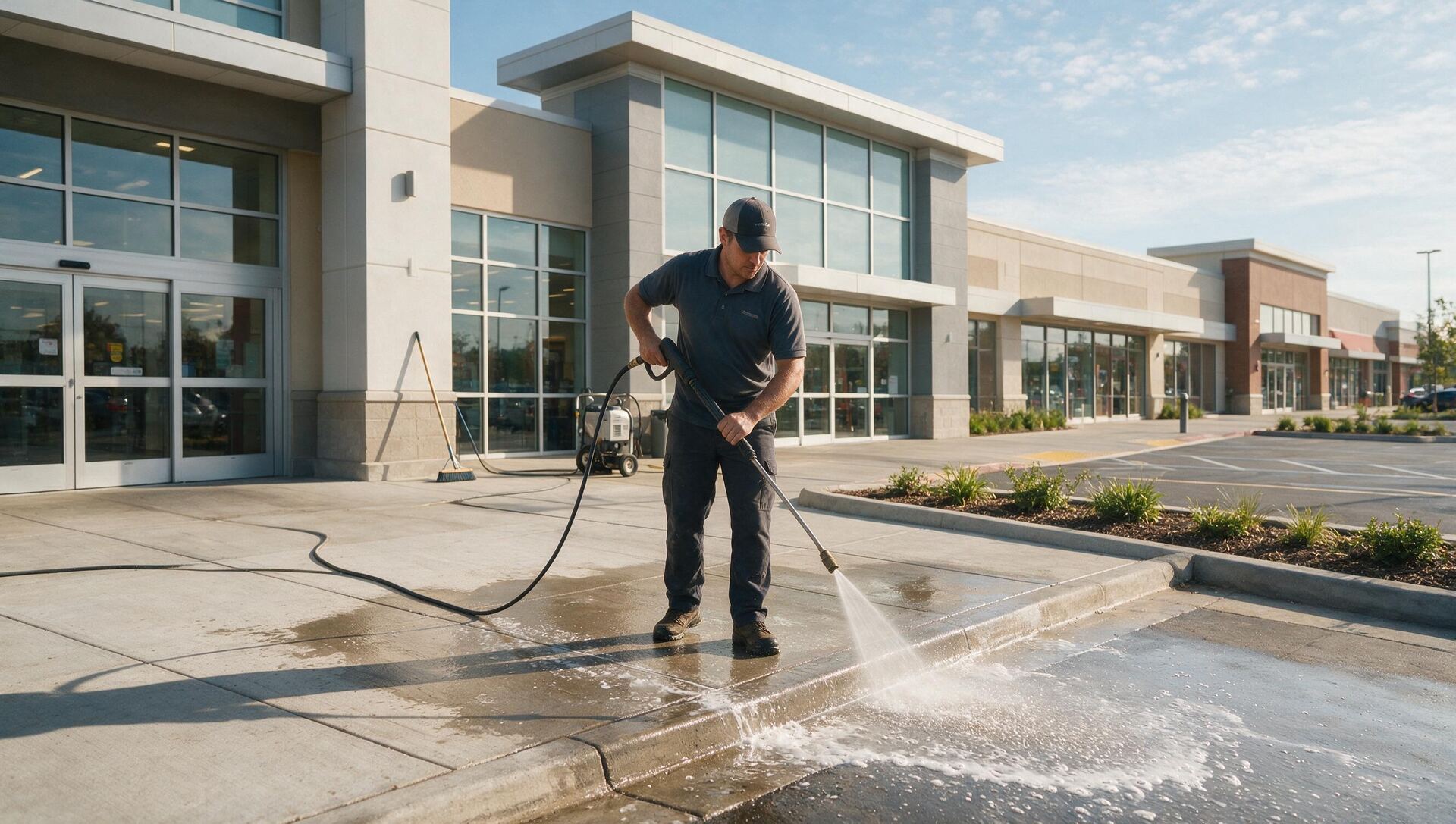 Commercial property exterior maintenance